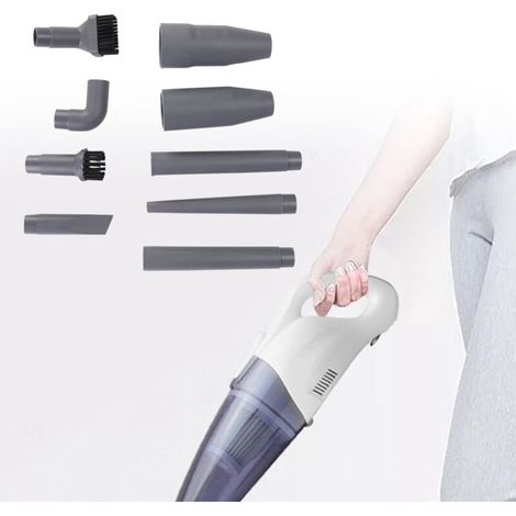 Kit 9 pièces d'embouts aspirateur universels en ABS gris, diamètre 32/35 mm (1/4)