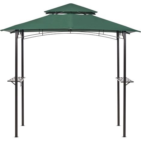 Gazebo NARO Metal 240 cm 148 cm Dark Green