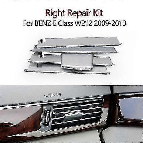 Kit de réparation de grille d'aération centrale gauche/droite pour tableau de bord avant de voiture Mercedes-Benz Classe E W212 E350 E550 2009 2010 2011 2012 (côté droit) (1/5)