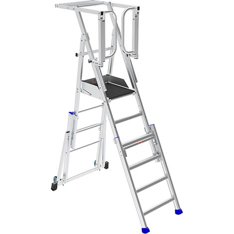 Stehleiter 3 bis 5 Stufen - Maximale Arbeitshöhe 3.00m - PIRC100PS