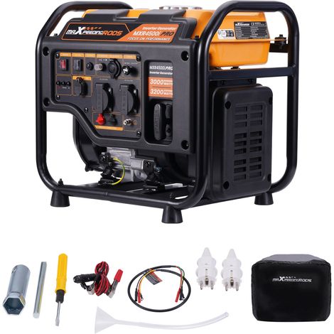 3KW Generador inversor portátil Generador inversor portátil 2X USB Salidas 23.5kg para Camping Autocaravan maXpeedingrods