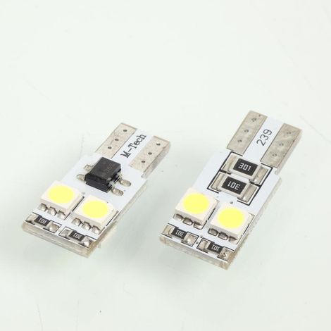 Ampoule LED M-Tech pour auto 12V 0.96W W2.1x9.5d T10 W5W Neuf (1/2)