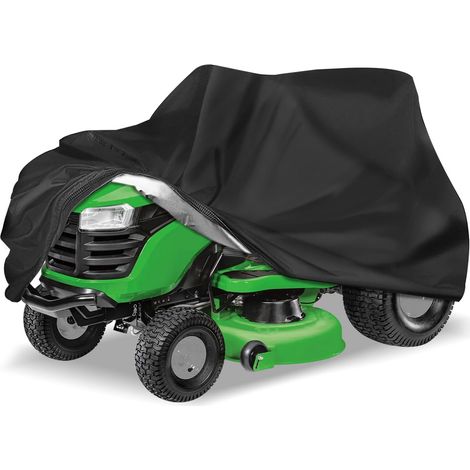 Funda impermeable para cortacésped de exterior, poliéster Oxford 420D con protección UV, para plataformas de hasta 54 pulgadas, con cordón ajustable y bolsa de almacenamiento (1/5)