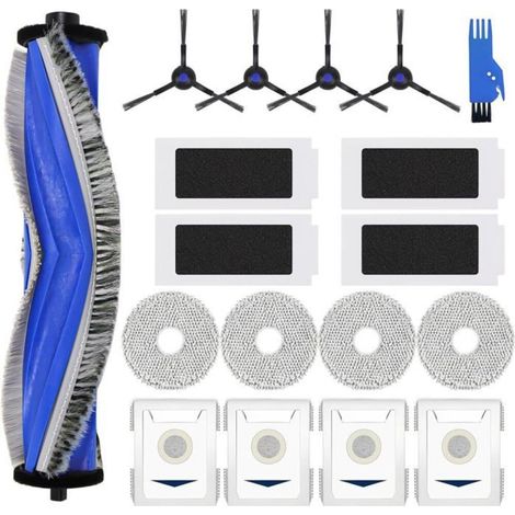 T30 Accessoires De Rechange Pour Ecovacs Deebot T30 Pro Omni / T30 Omni Aspirateur Robot, 1 Brosse Principale, 4 Filtres, 4[BLE159] (1/5)