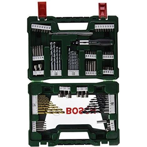 Bosch V-Line TIN Set de brocas 91 piezas verde