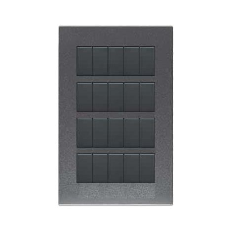 Placca Zama45 20M Grigio Scuro Metallizzato (Ave Cod. 45P920Gsm)