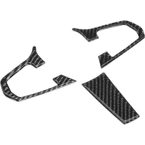 3-teiliges Set Interieur-Lenkradverkleidung aus Kohlefaser, passend für 5er G30