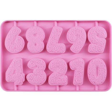 Moules numériques en silicone -0-9Moule à chiffre d'anniversaire (1/5)