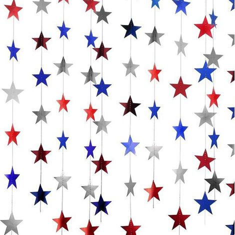 Guirlande Étoiles En Papier - Décoration Murale et Plafond pour Fêtes - 7 cm - 11 Modèles Disponibles - 1 Pièce (1/5)