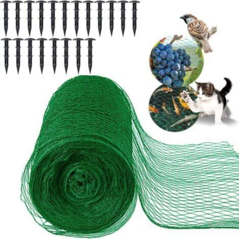 Filet antioiseaux 4x10 m Kit pour plantes, fruits, fleurs, étang (1/5)