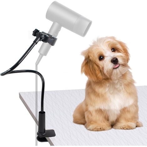 Support de Sèche Cheveux pour Chien Hair Dryer Holder Réglable Support de séchoir mains libres pour Animaux de compagnie 80cm