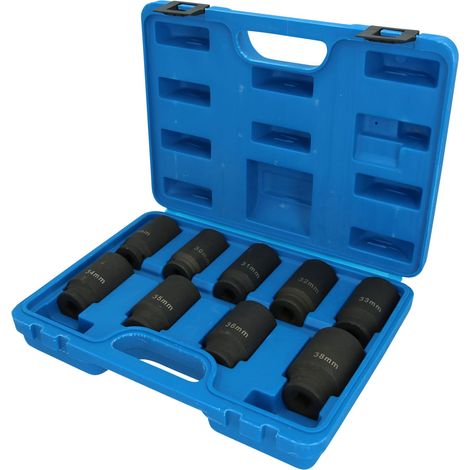 Brilliant Tools Jeu de douilles pour cardans, 9 pcs (1/5)