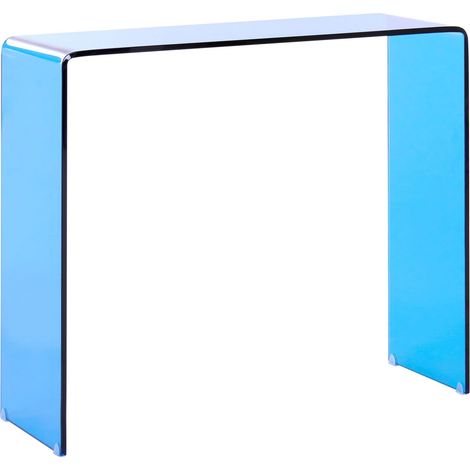 Konsolentisch KENDALL Sicherheitsglas Blau