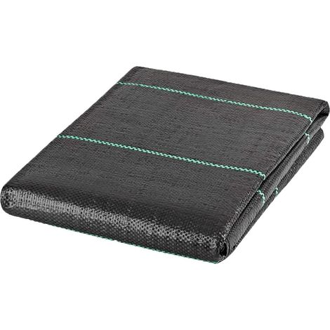 TG77638 Agrotextile anti-mauvaises herbes épais, 2 x 20 m, noir, 40 m² (1/5)