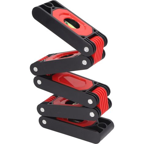 Outils pour le travail du bois : niveau, règle à bulle pliante multifonctionnelle, mesure multi-angles de haute précision des angles en décoration de bâtiments. (1/5)