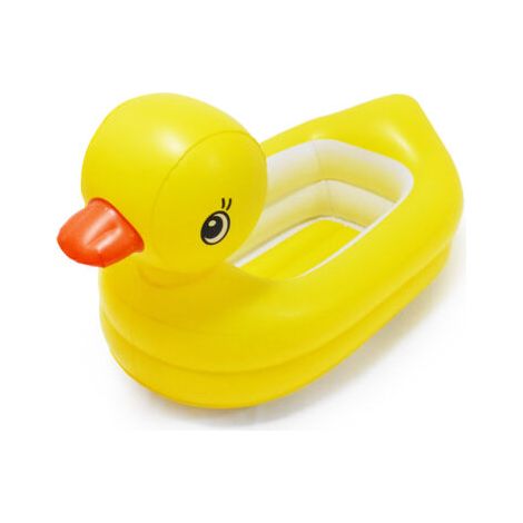 Baignoire gonflable pour bébé en forme de canard, portable, pour nourrissons et jeunes enfants, mini-piscine gonflable avec douche intégrée, pour garçons et filles.