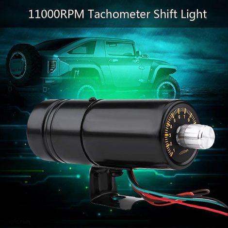 11000 U/min Drehzahlmesser mit einstellbarer roter LED-Anzeige für Auto und Motorrad mit Schaltanzeige (1/5)