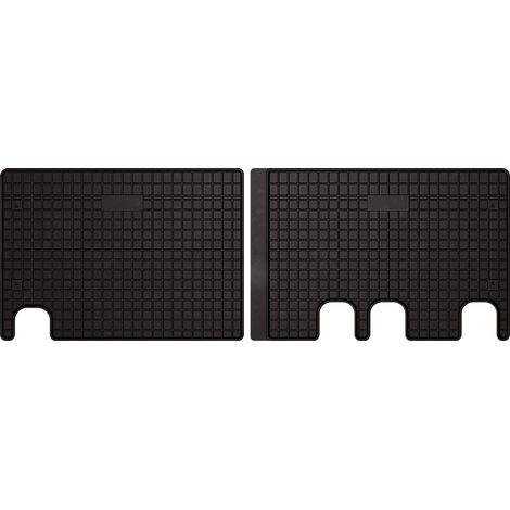 Alfombrillas de goma para coche: Citroën Jumpy III, segunda fila (2018-) - negras, ajustadas (1/5)