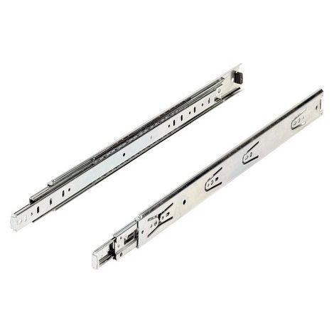 Hettich – Coulisse à billes pour tiroir 500mm – Charge 45kg – Acier zingué – Sortie totale pour tiroirs en bois – Montage facile (1/5)