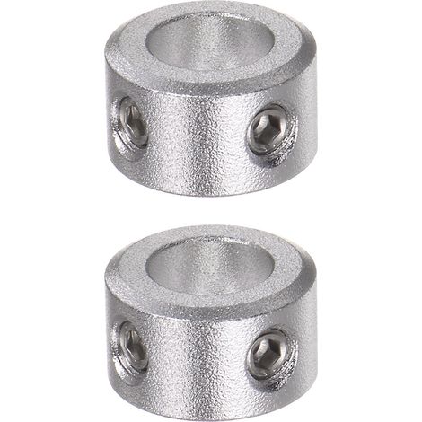 2pcs Bague de Réglage Bague Arrêt d'axe Butée Arbre Collier 8mm Alésage Aluminium Alliage, 14mm OD, 8mm Largeur pour Roue Brouette Pont Boîte Vitesses CNC Anodisation (1/5)