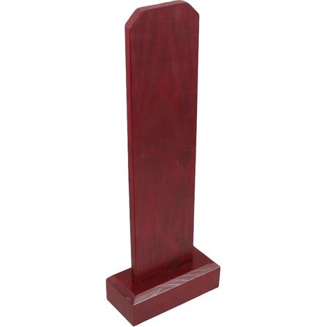 Plaque Sacrificielle en Bois Rouge pour Culte Temple avec Base Élégante, Artisanat Adaptée à L'offrande Commémorative Culte Ancestral (1/5)