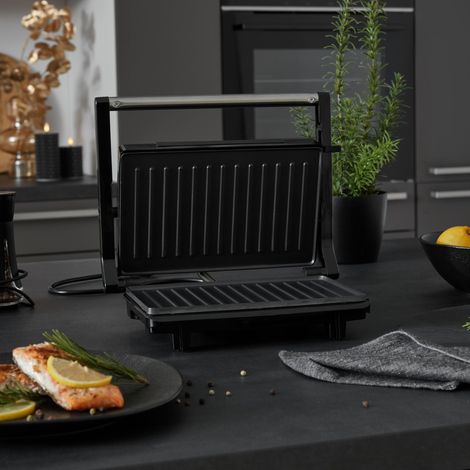 Mömax Kontaktgrill Fred in Schwarz max. 750Watt (1/4)