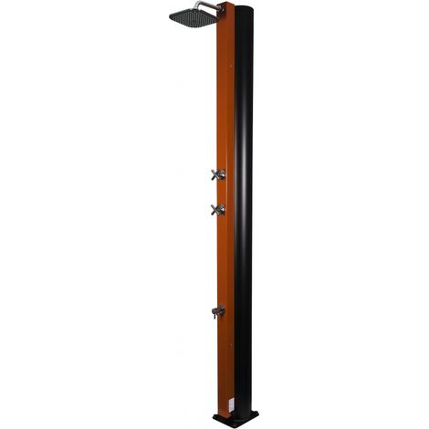 Douche de piscine solaire Orange avec rince pieds 40L (1/5)