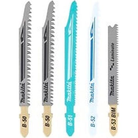 5 Lames HCS 75 mm Compatible avec Scies Sauteuses - 2.5 mm - D-Work (1/2)