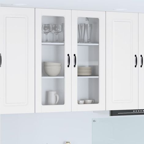 Armoire de cuisine-Meuble de cuisine-Armoire de rangement Blanc 80 x 31 x 100 cm Bois d'ingénierie 687309 (1/5)