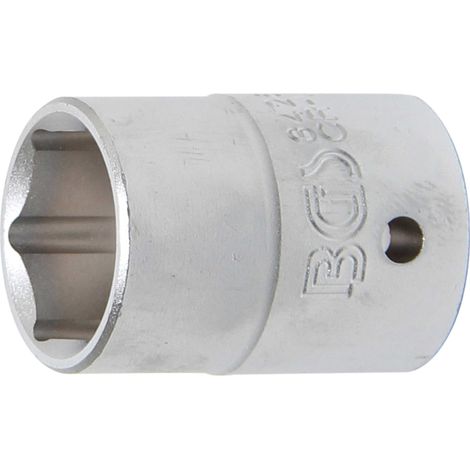 BGS Vaso de impacto hexagonal Cuadrado interior 20 mm (3/4") SW 26 mm - 3426