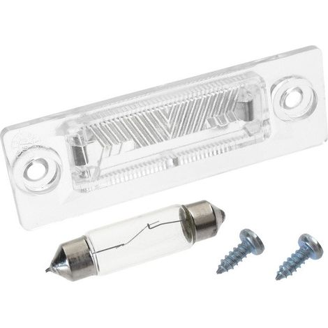 Luz de matrícula izquierda = derecha + bombilla para VW Passat B5 B6 Golf V T5 Caddy III Touran Skoda Superb (1/2)