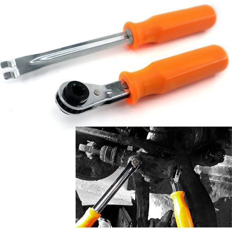 Kit d'outils pour système de freinage pneumatique - Outil de desserrage du tendeur - Clé à cliquet (1/4)