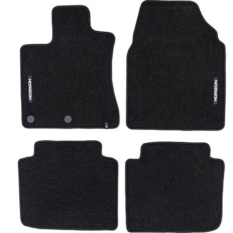 Tapis de Sol de Voiture pour Nissan Qashqai+2 I 2006-2013 Velours Noir 4Pcs (1/5)