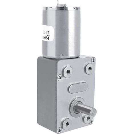DC 12V Reversible Reduction Electric Motor High Torque Turbine Worm Gearbox(6RPM) (1/5)