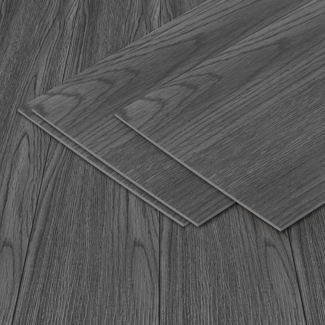 Randaco PVC Vinylboden Selbstklebend 18 Stk Night Oak 91.5×15.2 cm
