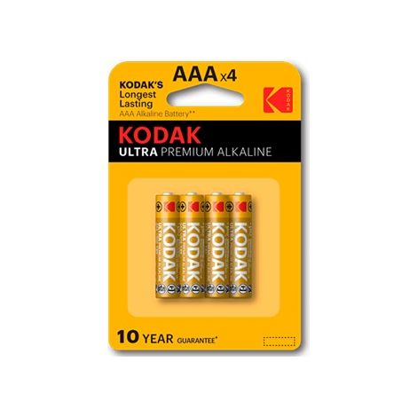 Blisterpackung mit kodak alkaline ultra aaa lr3 Batterien - Blisterpackung 4 Batterien