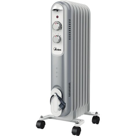 No-name AR4R07S Radiateur électrique noir gris blanc 1500W