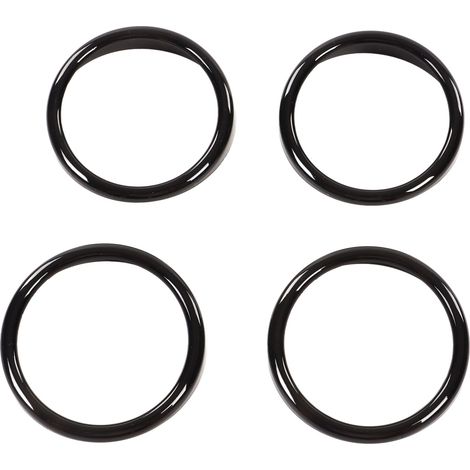 4 Anneaux décoratifs de bouche d'aération de tableau de bord pour Land Rover Discovery 4 LR4 2010‑2016, garniture adhésive de remplacement (1/5)