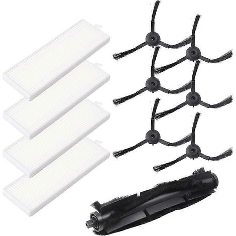 Para aspiradora robot 360 S10 X100 Max, repuestos y accesorios: cepillo principal y cepillo lateral SZRH (1/4)