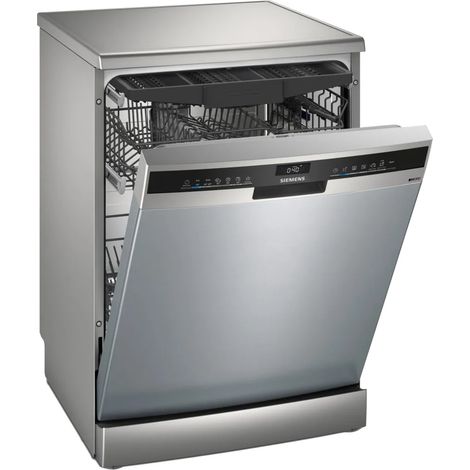 Siemens iQ300 SN23EI03ME. Posizionamento dell'apparecchio: Libera installazione, Dimensione: Dimensione massima (60 cm), Colore della porta: Acciaio inox. Numero di coperti: 14 coperti, Classe emis... (1/4)