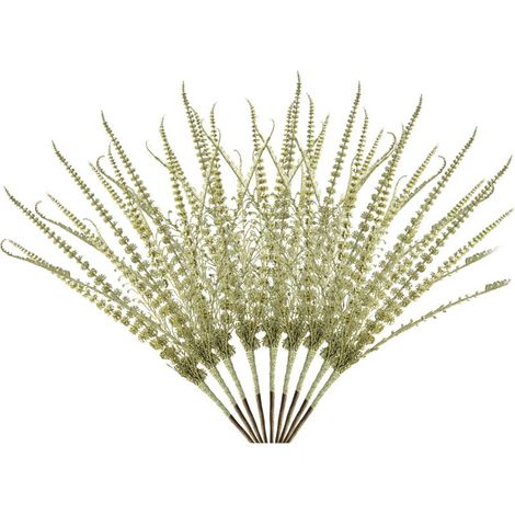 Décorations de Noël - feuilles dorées, fleurs artificielles, quenouilles, pommes de pin, ornements de Noël (1/3)