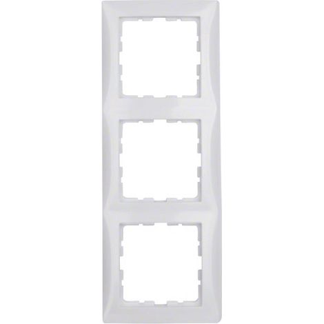 Cornice bianca neve a 3 ante B. quadrata (1/4)