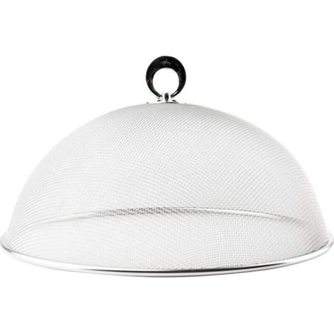 Copertura per alimenti in rete di acciaio inox, protezione antimosche per torte e alimenti, modello pratico e riutilizzabile - Crezuo