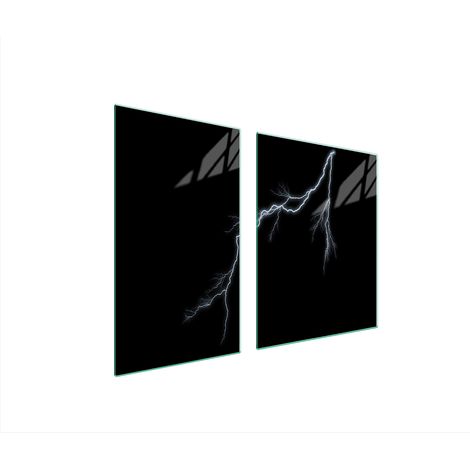 Glasplatte und Schneidebrett 100x52 STORM (1/5)