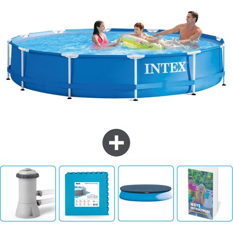 Intex Piscine Tubulaire Ronde - 366x76 cm - 5-pièces  SCB108 (1/4)