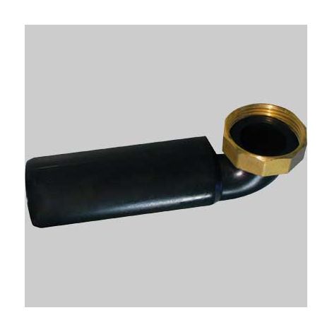 Codolo Curvo a Saldare in Pehd con Ghiera Ottone 11/2 x 40 Idroweb
