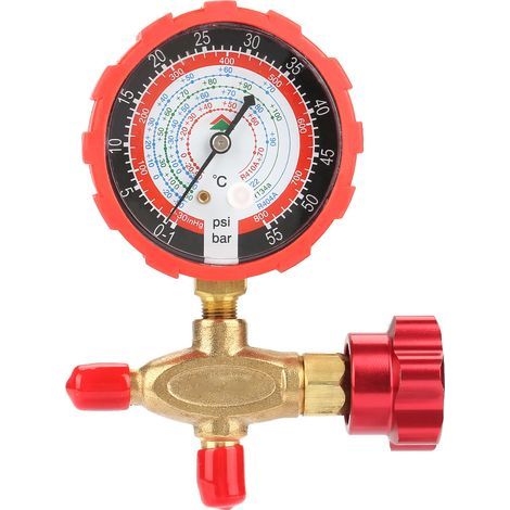 Manomètre et Vanne de Climatisation 800psi 55kgf/cm² Compatible R404a R22 R410a R134a (1/5)