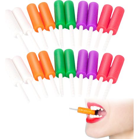Chewies Aligneur - 20 Pièces - Texture Anti-dérapante - Avec Bâtonnet de Préhension - Pour Appareils Dentaires Amovibles et Gouttières (1/5)