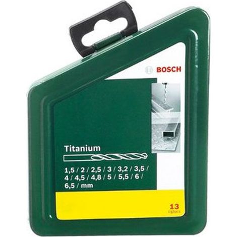 Bosch 2607019436 - Set con 13 brocas para metal, recubrimiento de titanio (1/4)