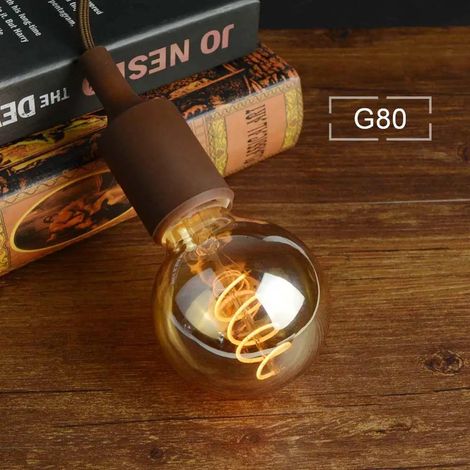 Ampoule Edison LED Filament - E27 - 2300 K - 360° Éclairage - Dimmable - Pour Décoration Intérieure Bar Salon Cuisine Restaurant - Lot de 1 (1/5)